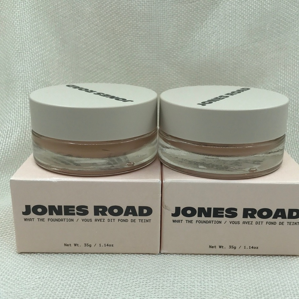 Jones Road what the Foundation shade beige 2 packs new with box 1.14oz each